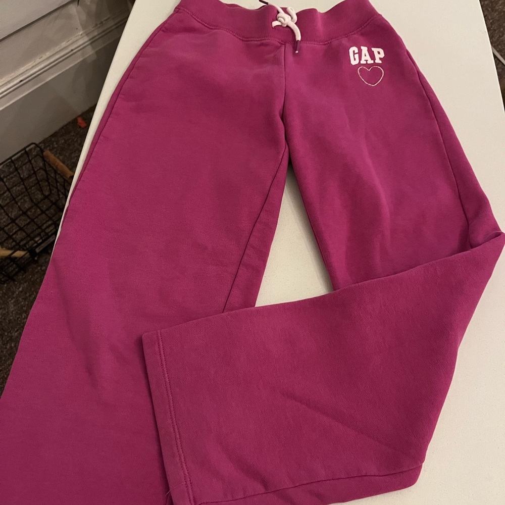 Girls wide leg Gap sweatpants